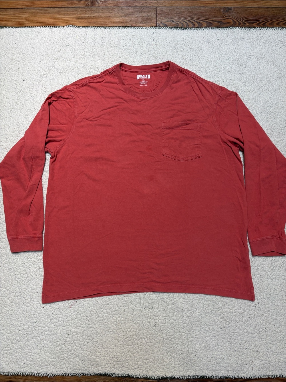 Long Sleeve Pocket T-Shirt - Salmon